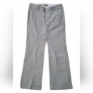 Women's wide leg Dockers size 12 grey pinstripe dress pants trousers work office